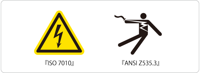 感電を表す記号