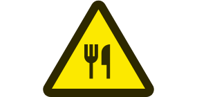 食品・包装機械向け警告ラベル