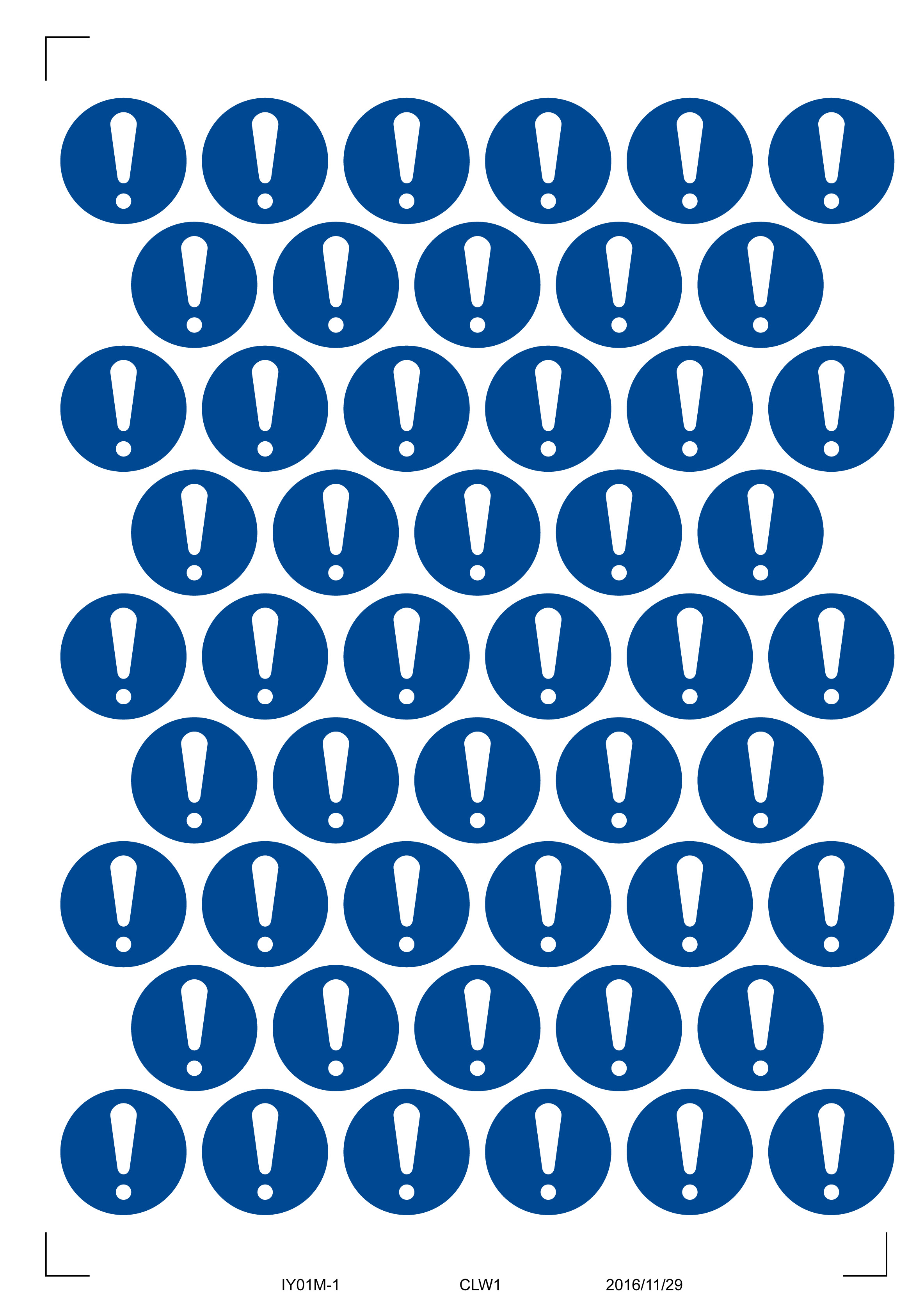 シンボルマーク丸シートMサイズ