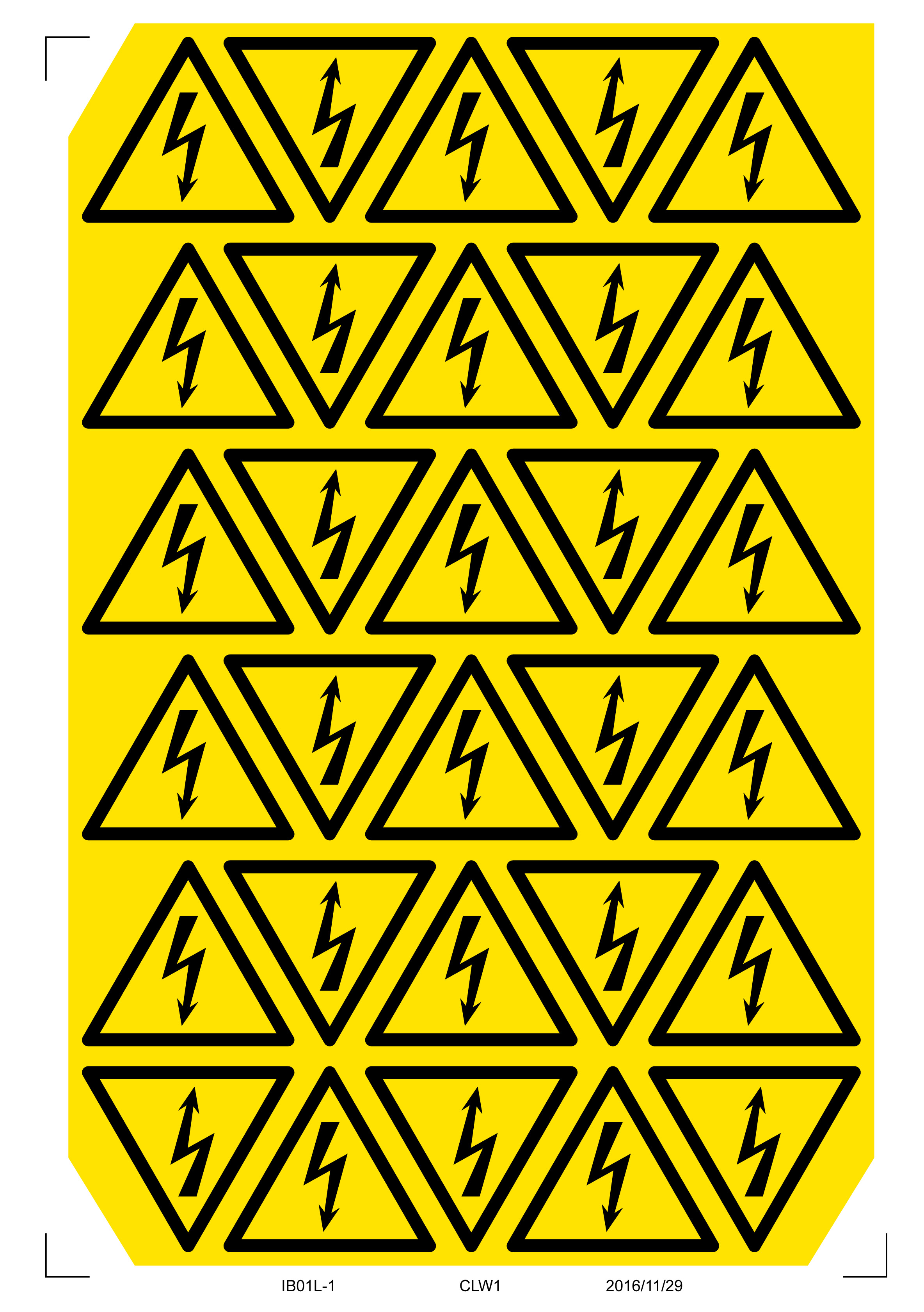 シンボルマーク三角シートLサイズ