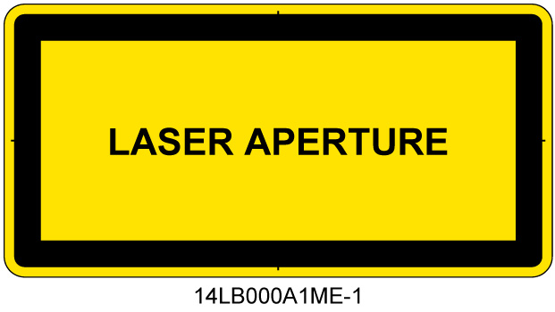 14LB000A1　レーザ開口部