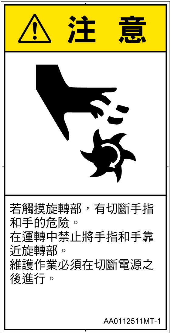 AA0112511　切断(回転部)