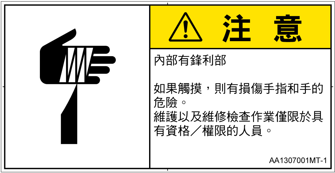 AA1307001　切傷