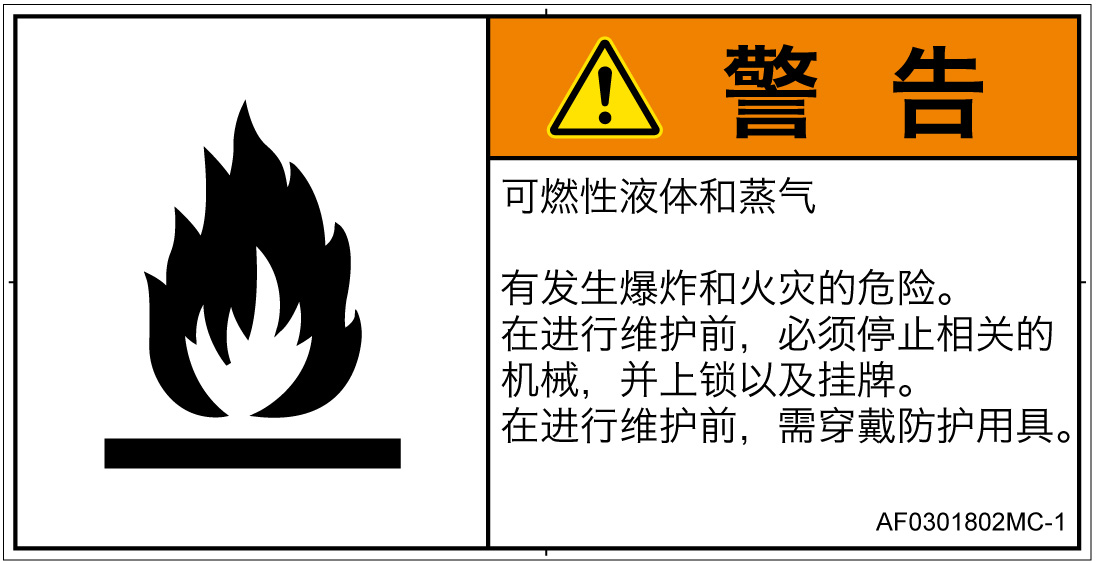 AF0301802　可燃性物質