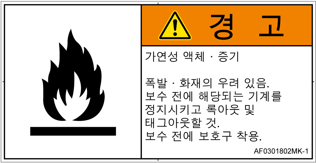 AF0301802　可燃性物質