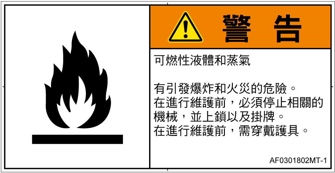AF0301802　可燃性物質