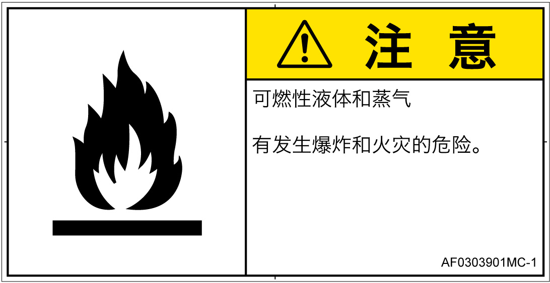AF0303901　可燃性物質