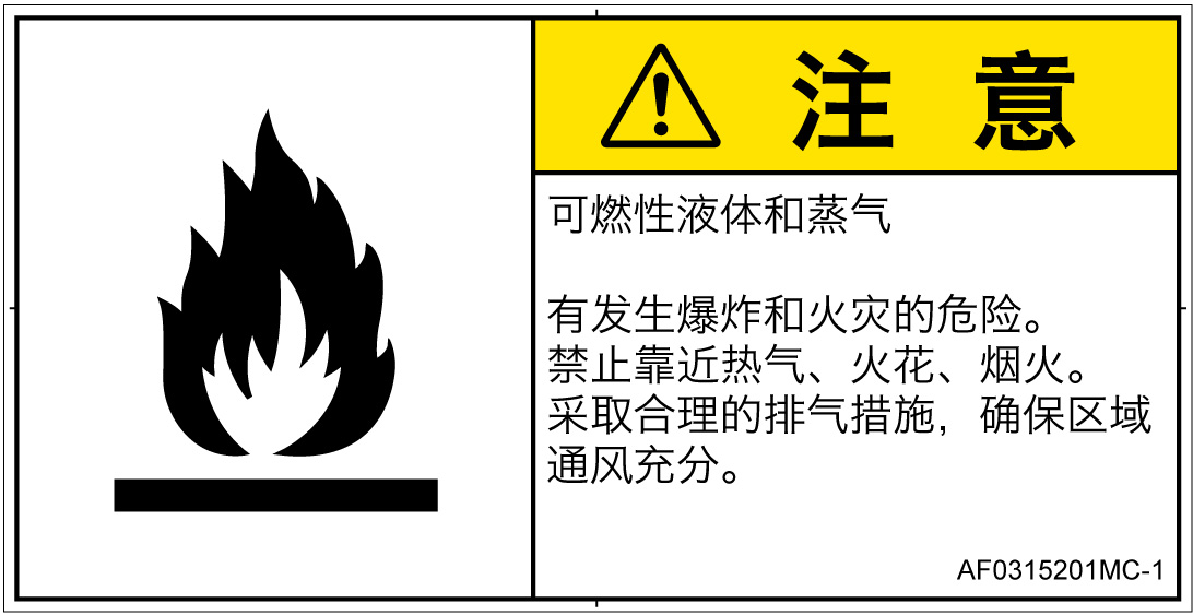 AF0315201　可燃性物質