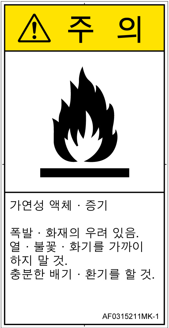 AF0315211　可燃性物質