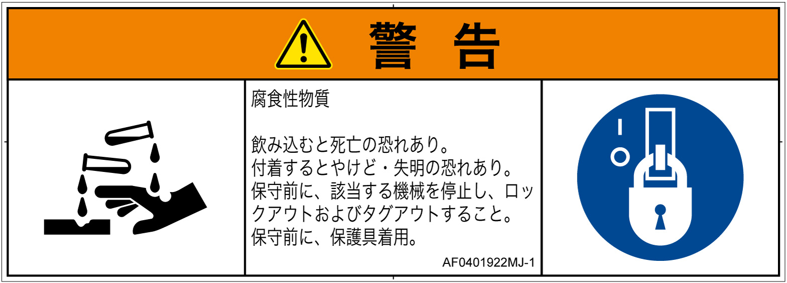 AF0401922　腐食性物質