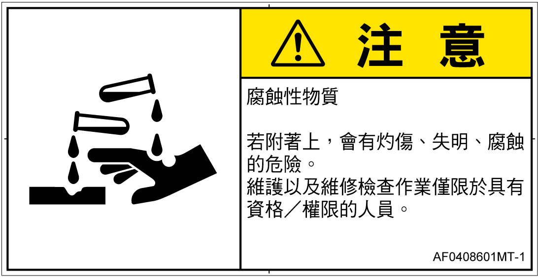 AF0408601　腐食性物質