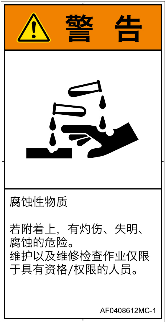 AF0408612　腐食性物質