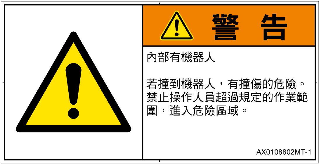 AX0108802　一般的な警告