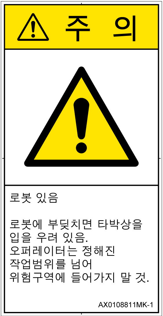 AX0108811　一般的な警告