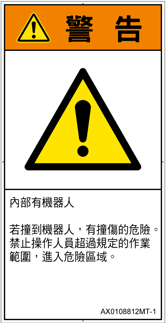 AX0108812　一般的な警告