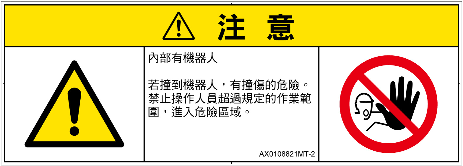 AX0108821　一般的な警告