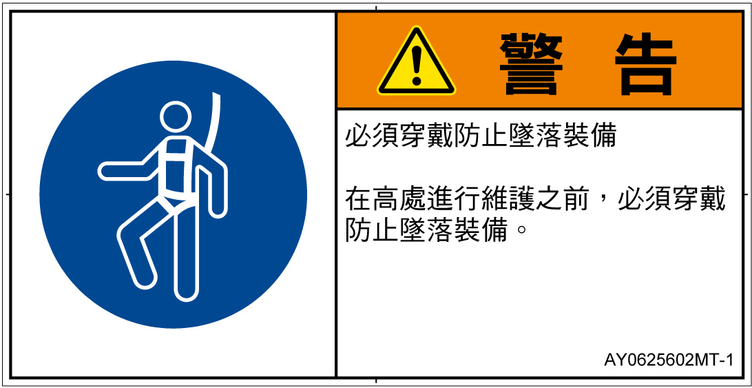 AY0625602　墜落制止用器具の着用