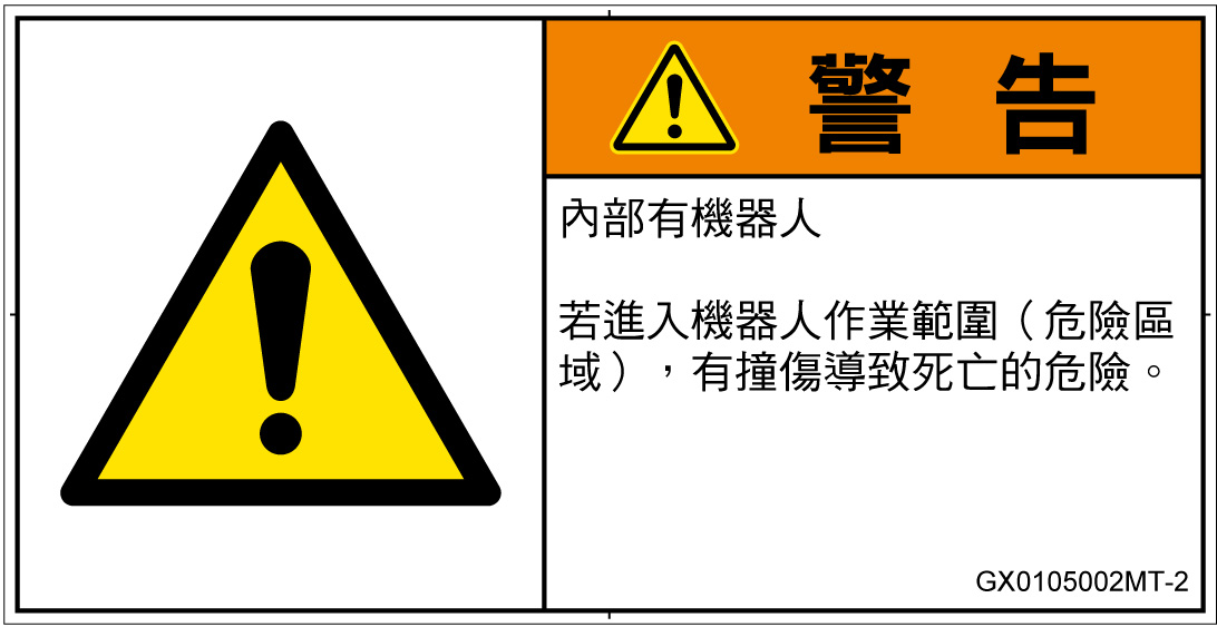 GX0105002　一般的な警告