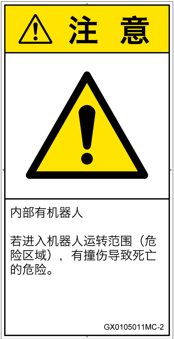 GX0105011　一般的な警告