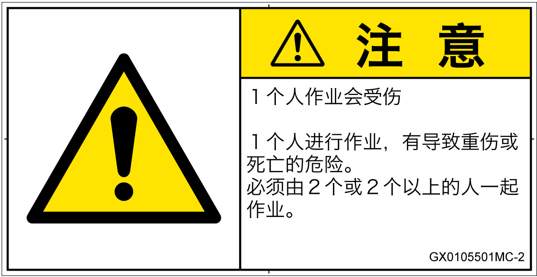 GX0105501　一般的な警告
