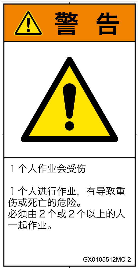 GX0105512　一般的な警告