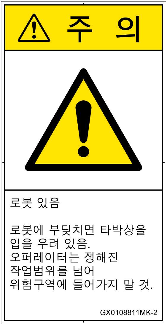 GX0108811　一般的な警告