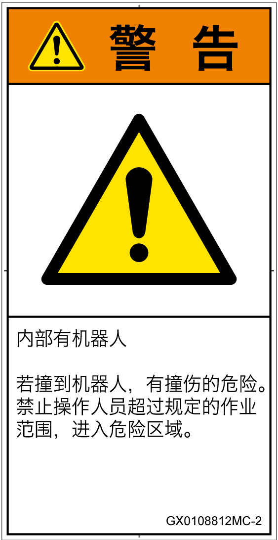 GX0108812　一般的な警告
