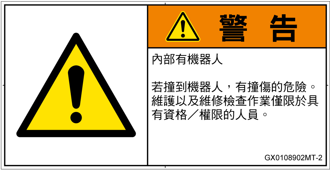 GX0108902　一般的な警告
