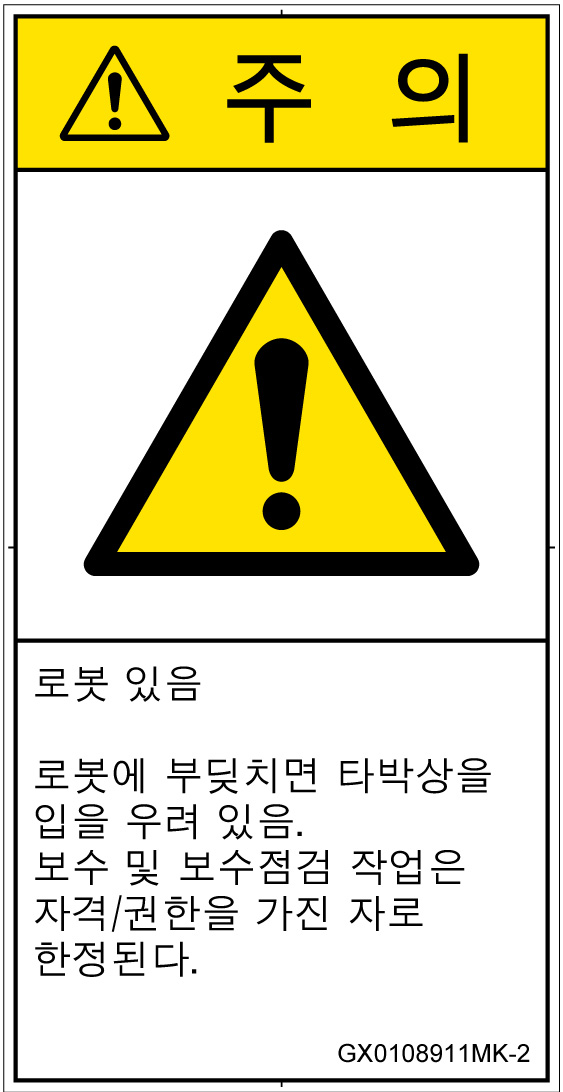 GX0108911　一般的な警告