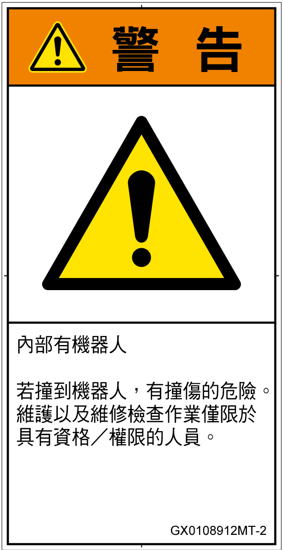 GX0108912　一般的な警告