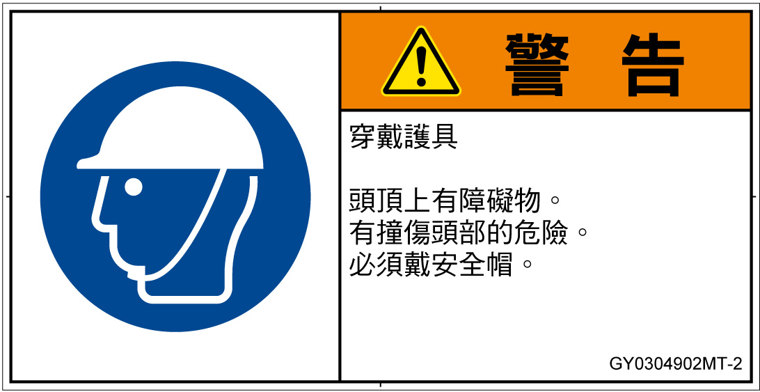 GY0304902　頭部の保護具を着用