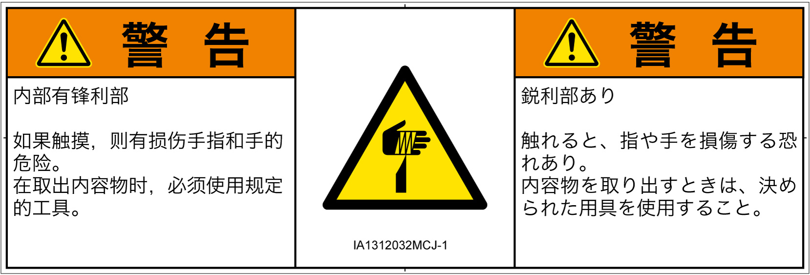 IA1312032　切傷