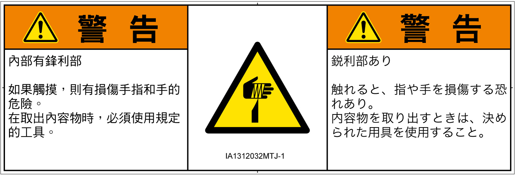 IA1312032　切傷