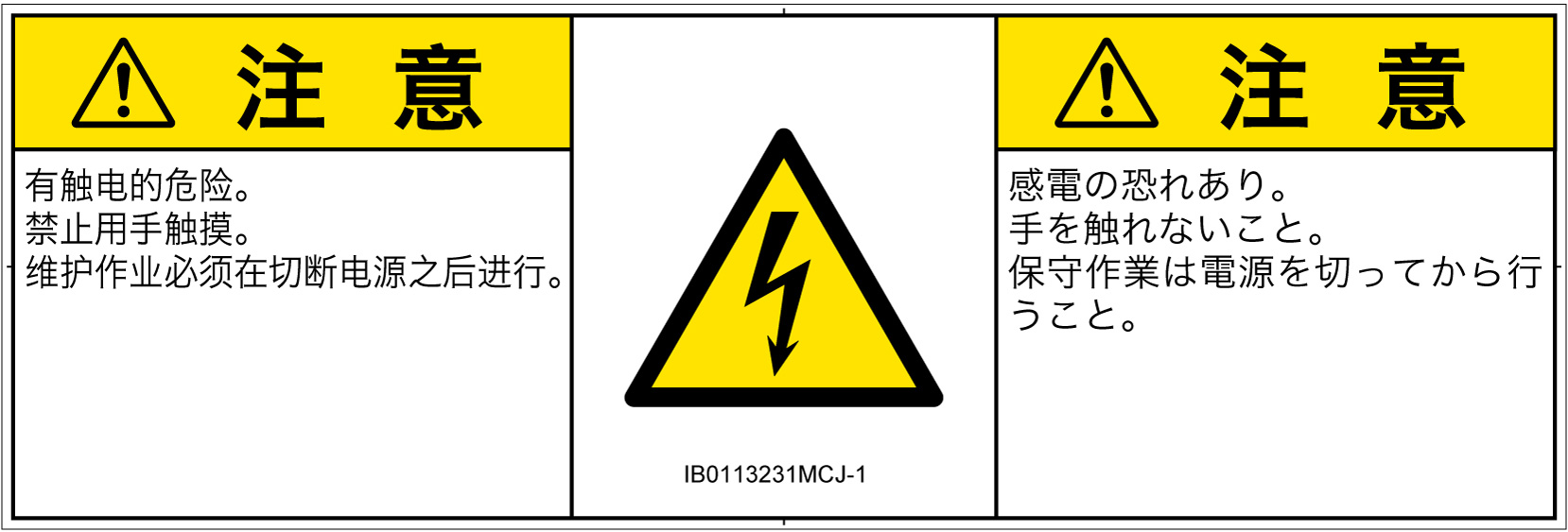 IB0113231　感電