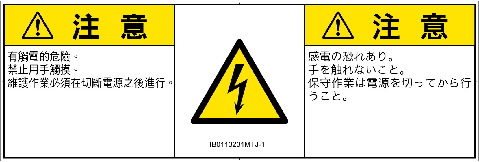 IB0113231　感電