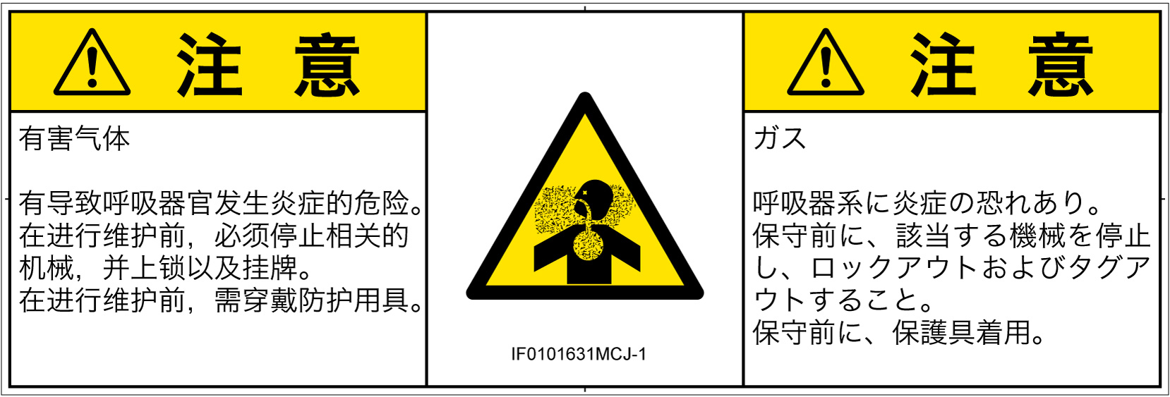 IF0101631　有毒ガス/窒息