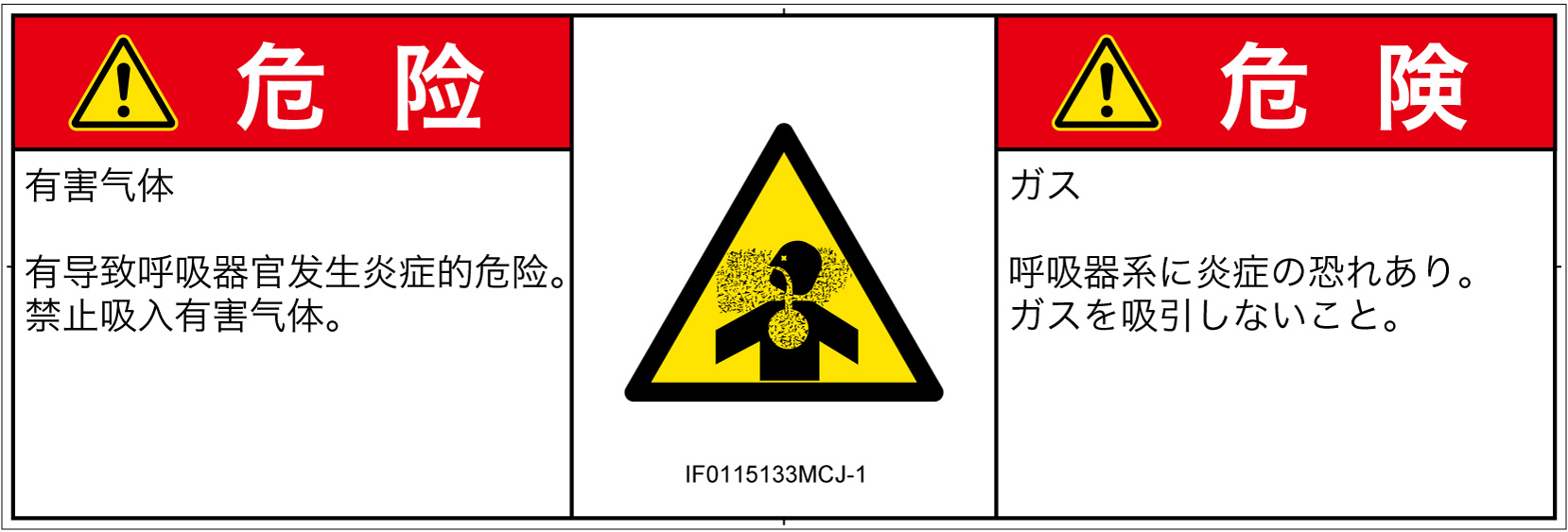 IF0115133　有毒ガス/窒息