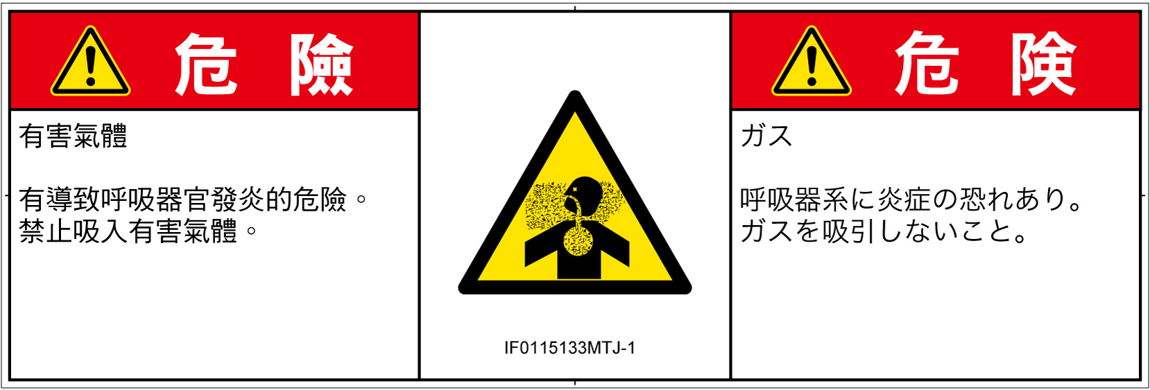 IF0115133　有毒ガス/窒息