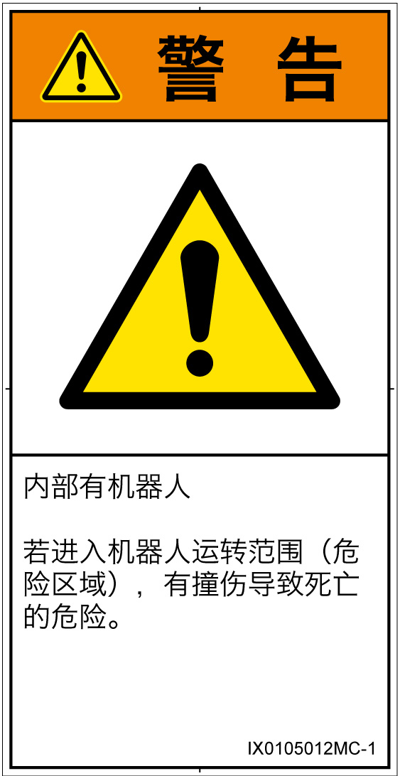 IX0105012　一般的な警告