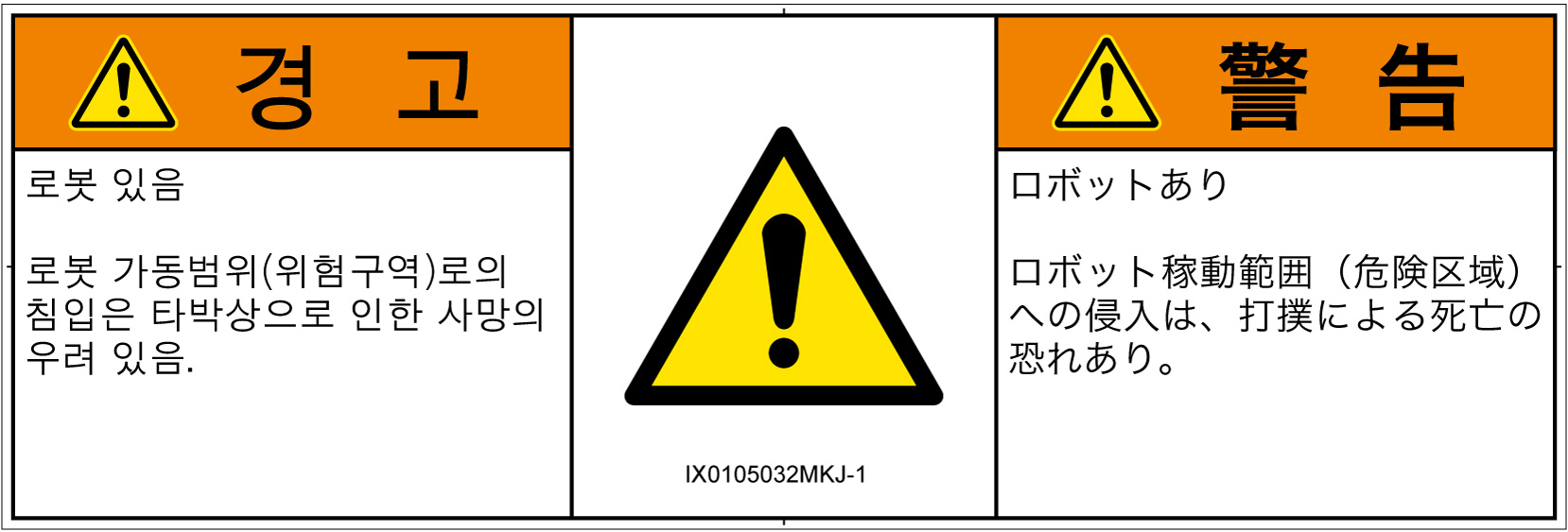 IX0105032　一般的な警告