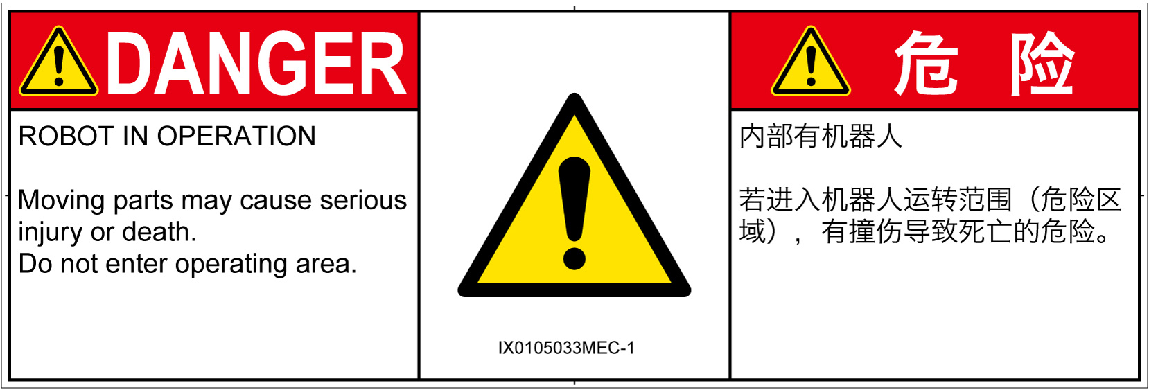 IX0105033　一般的な警告