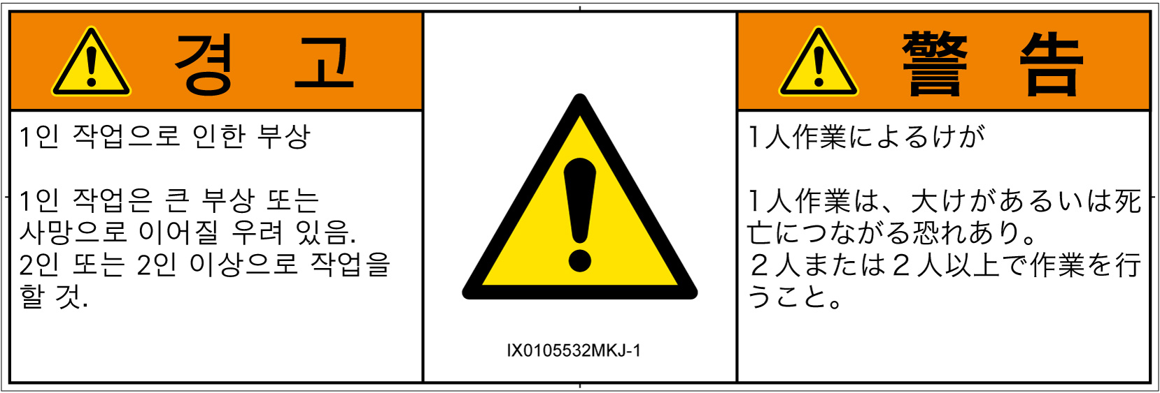 IX0105532　一般的な警告