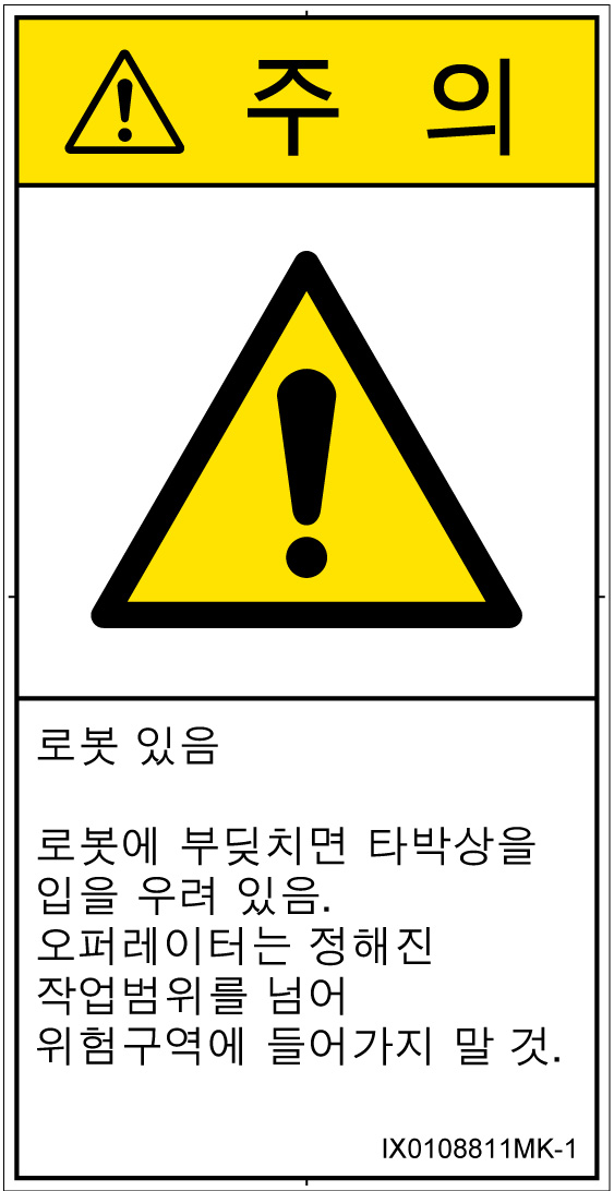 IX0108811　一般的な警告