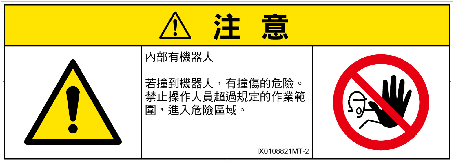 IX0108821　一般的な警告