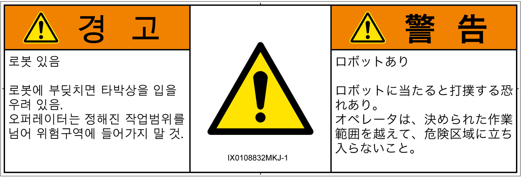IX0108832　一般的な警告