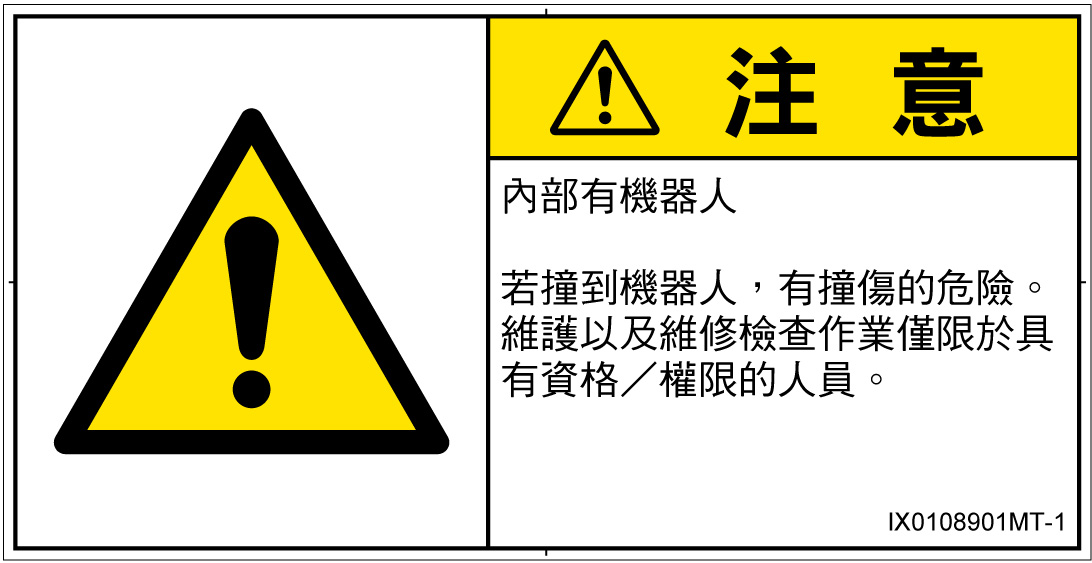 IX0108901　一般的な警告