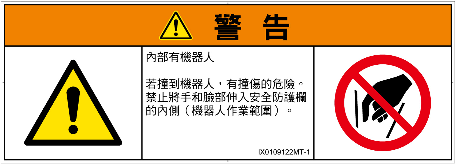 IX0109122　一般的な警告