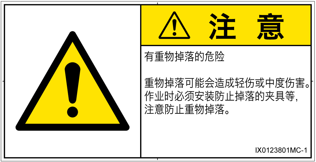 IX0123801　一般的な警告