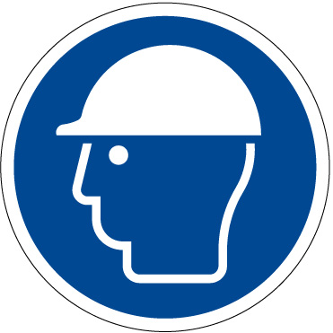 IY03　頭部の保護具を着用