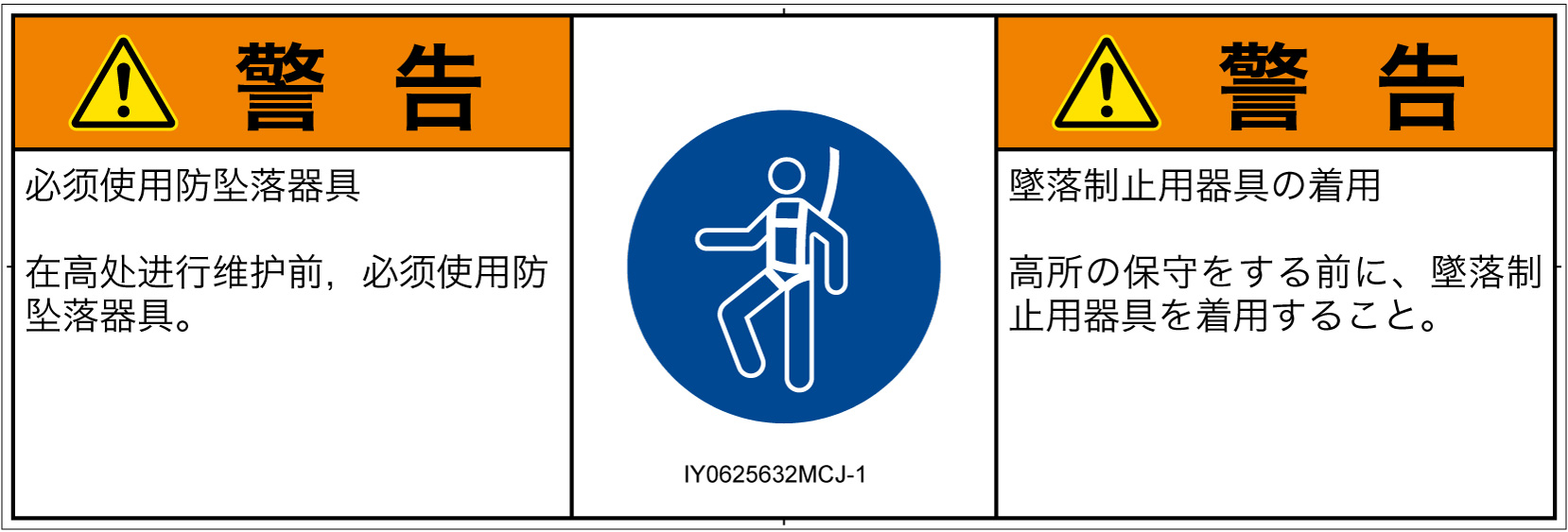 IY0625632　墜落制止用器具の着用